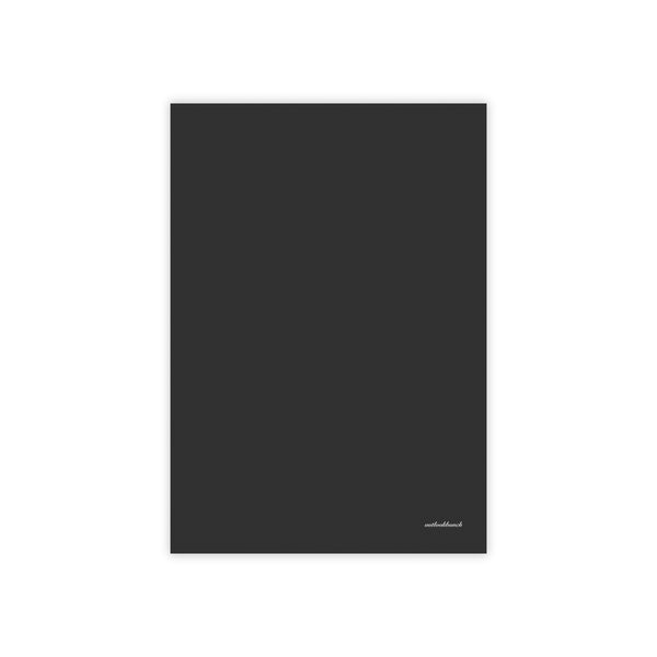 Quote note pad - blank - black