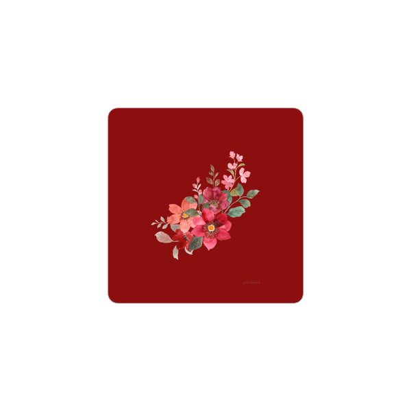 Pic - Flower 1 - Sticker - Dark Red