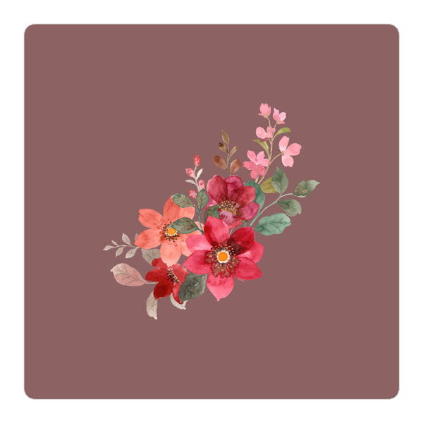 Pic - Flower 1 - Sticker - Pink-brown/nude