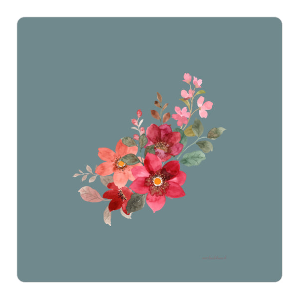 Pic - Flower 1 - Sticker - Grey-teal