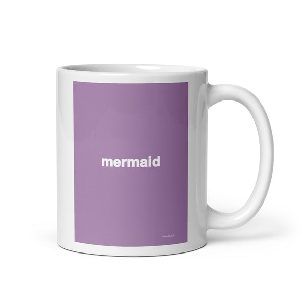 Quote mug - mermaid - muted pink purple